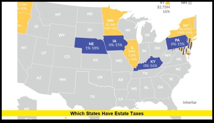 which states have estate taxes